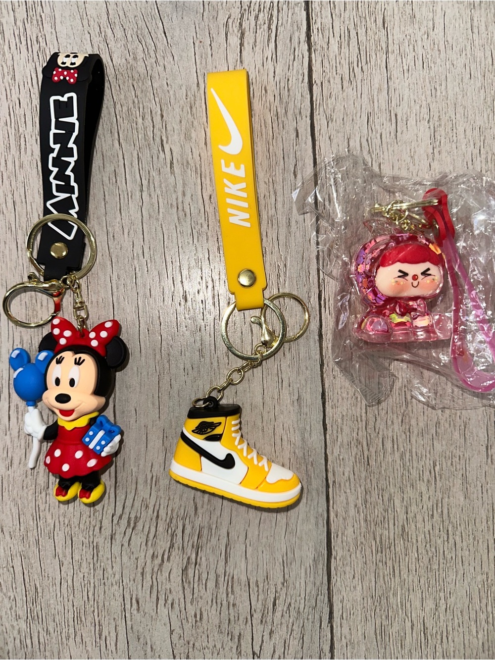 Assorted Novelty Keychains 3-Piece Lot